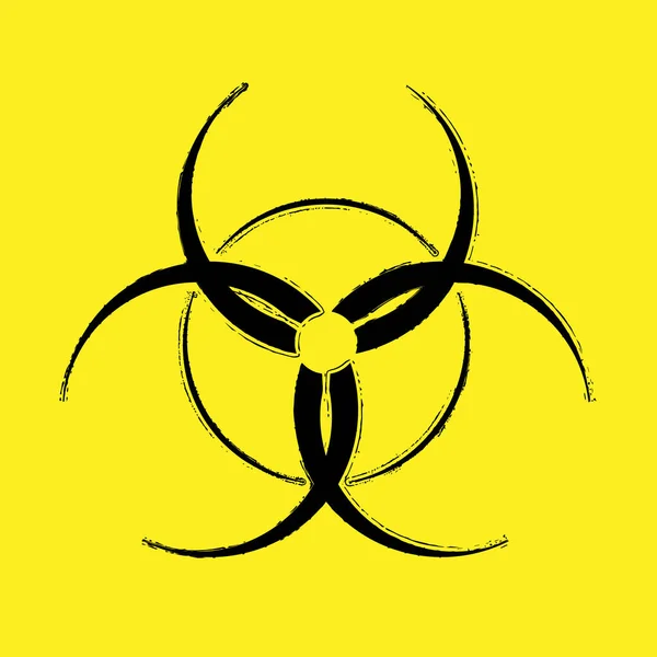 Symbol Biohazard Grunge — Stockový vektor