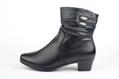 beyaz bir arka plan çizme. Bayan botları. kadın ayakkabı