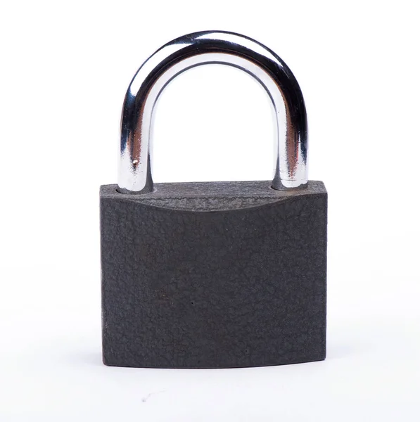 Padlock Witte Achtergrond Slot Grendel — Stockfoto