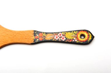 tahta spatula yakın çekim