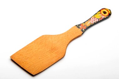 tahta spatula yakın çekim