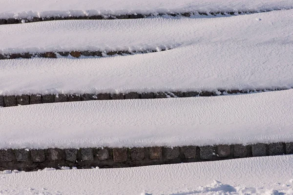 Konsistens Snö Närbild Snö — Stockfoto