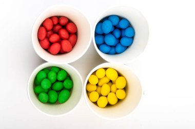 çikolata şekerleme. çok renkli şeker.