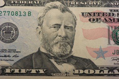 50 dolarlık banknot. Amerikan Başkanı