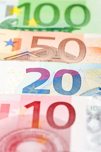 Dinero Euros Billetes Dinero — Foto de Stock