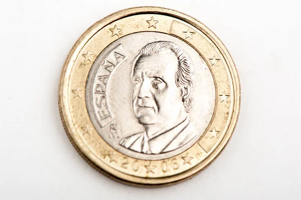 Eurocent Perto Moeda Euros — Fotografia de Stock