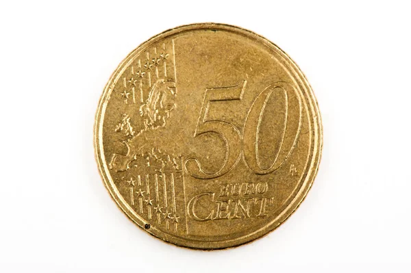Eurocent Close Euro Coin — Stock Photo, Image