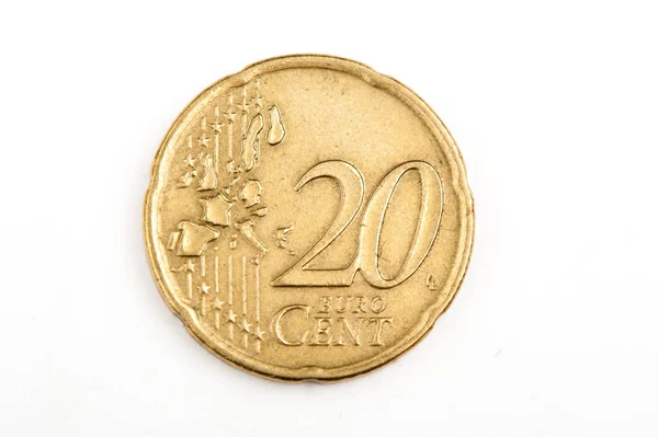 Eurocent Close Euro Coin — Stock Photo, Image