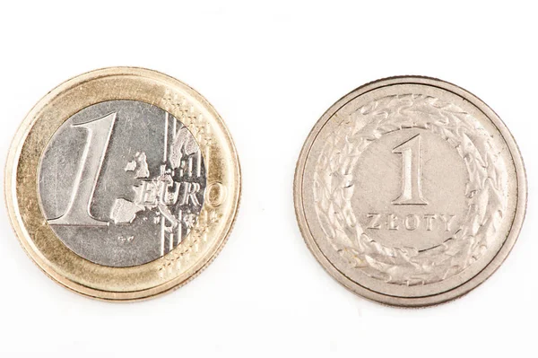 Eurocent Perto Moeda Euros — Fotografia de Stock