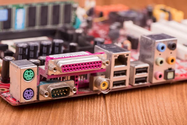 anakart yakın çekim. elektrik panosu