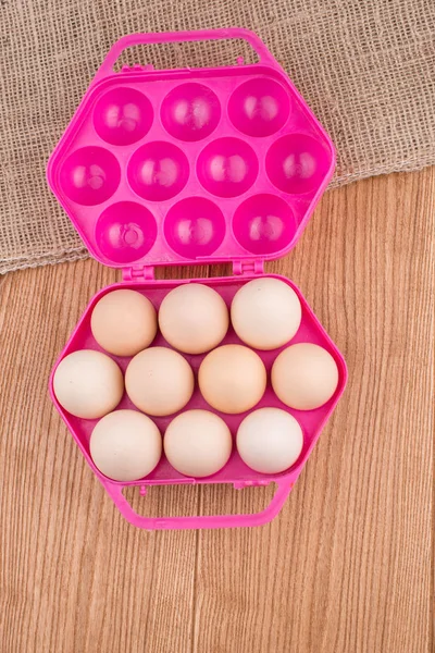 Huevos Pollo Cerca Huevos — Foto de Stock