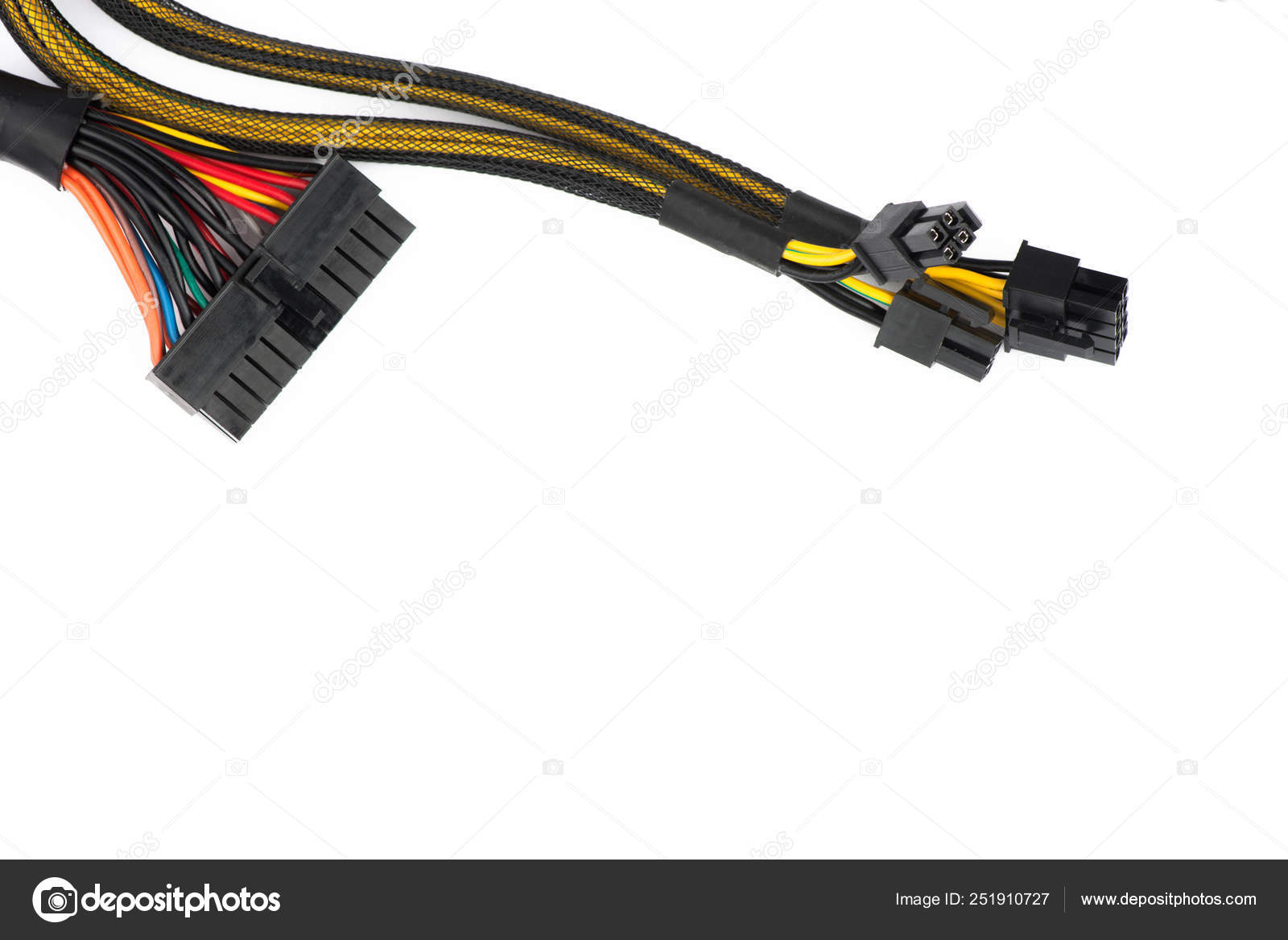 Wire Power Supply Power Supply Computer Stock Illustration by