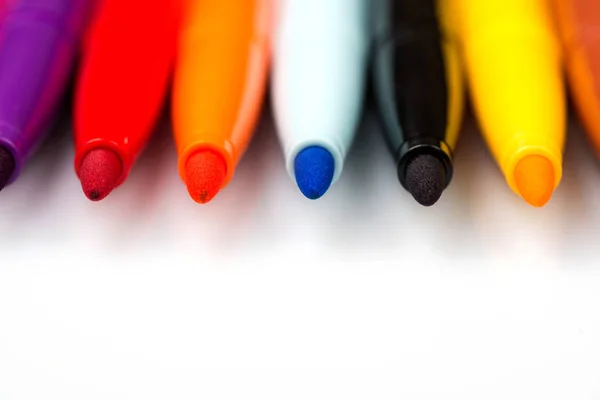 Marcadores Multi Coloridos Marcadores Desenho Loja Material Escritório Escola Desenho — Fotografia de Stock