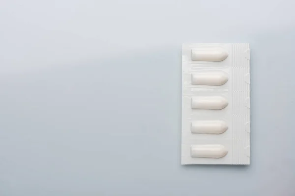 Supositorios Rectales Supositorios Vaginales Velas Con Antibiótico Velas Adelgazantes Desvanecen — Foto de Stock