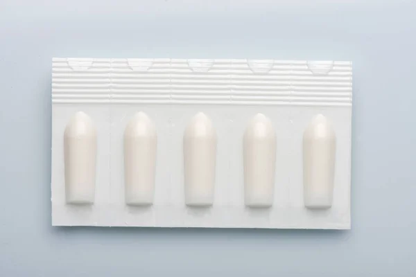 Supposte Rettali Supposte Vaginali Candele Con Antibiotico Candele Dimagranti Candele — Foto Stock