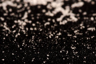 tuz dokusu. siyah arka planda tuz