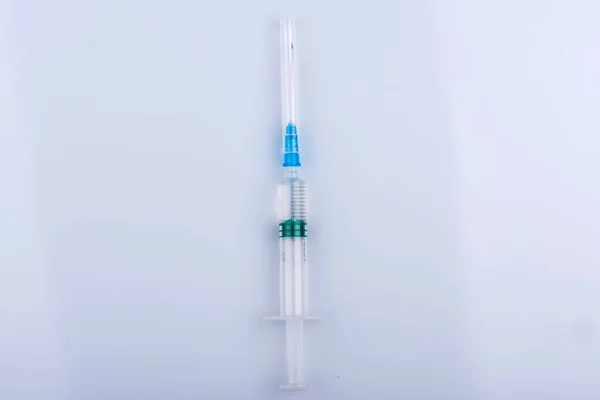 Sprutan Närbild Injektionsflaska — Stockfoto