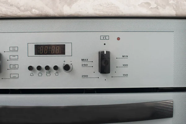 Elektrische Oven Close Configuratiescherm — Stockfoto