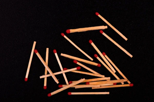 Matches Black Background Matches Close — Stock Photo, Image