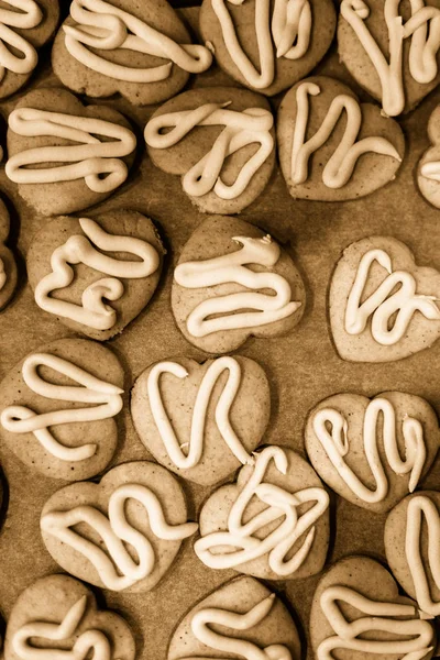 Biscoitos Baunilha Doces Saborosos — Fotografia de Stock