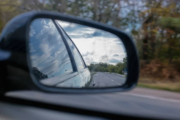 Espelho Retrovisor Carro — Fotografia de Stock
