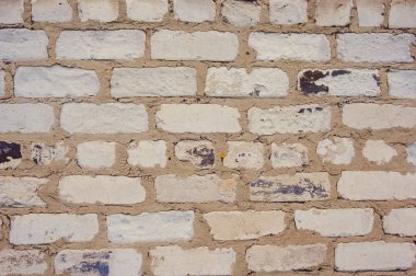 Eski tuğla duvar arka plan doku tasarımı için.