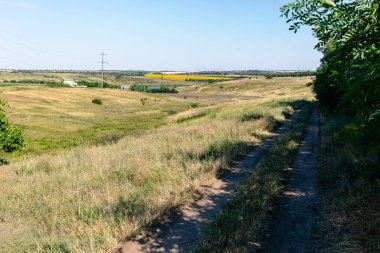 Güzel yaz alan yol Ukrayna.