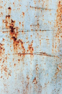 Eski paslı beyaz metal arka plan