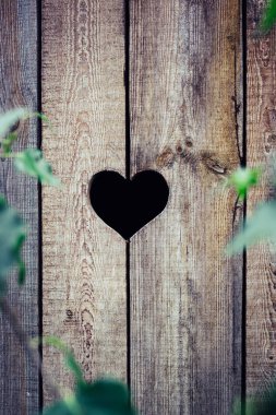 Kalp bir ahşap Pansiyon.