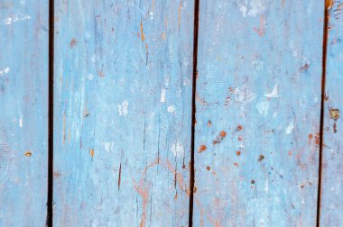 Eski ahşap kurulların doku arka plan mavi renkte boyalı