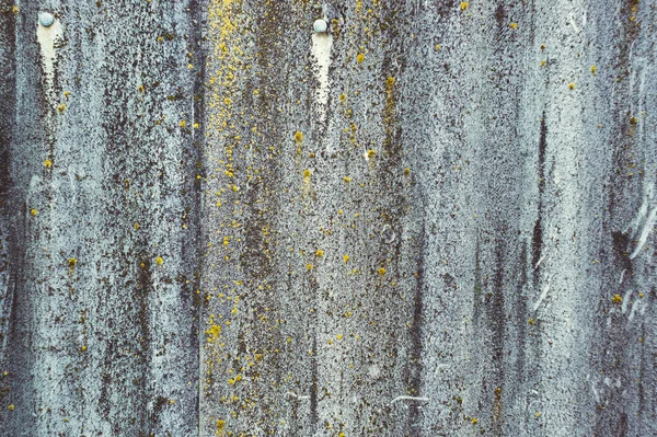 Старый Серый Волнистый Лист Мхом Текстура Асбестоцементного Шифера Шифер Местом — стоковое фото
