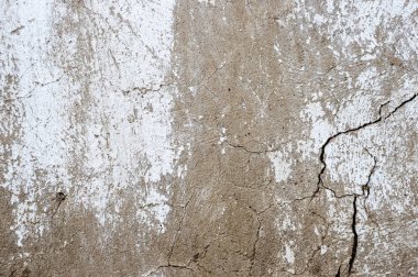 Klasik duvar arka plan tasarımı için. Doku kahverengi ve beyaz renklerle soyut. Çatlak ve eski yüzeyinde çizik.