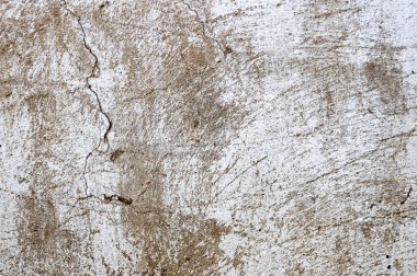 Klasik duvar arka plan tasarımı için. Doku kahverengi ve beyaz renklerle soyut. Çatlak ve eski yüzeyinde çizik.