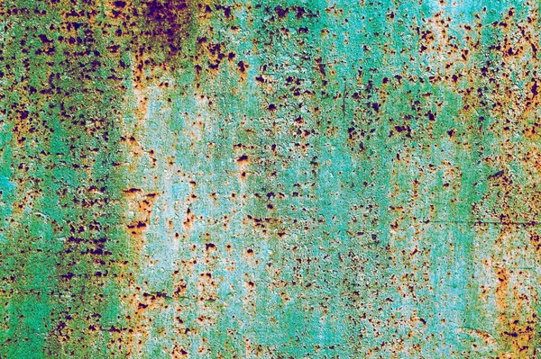 Rostige Metalloberfläche Hintergrund Peeling Farbe Textur Für Designer — Stockfoto