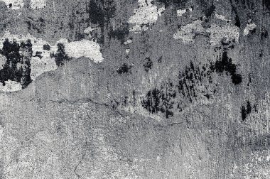 Çatlak ve eski duvar arkaplanı boyası soyulmuş. Tek renkli klasik grunge dokusu
