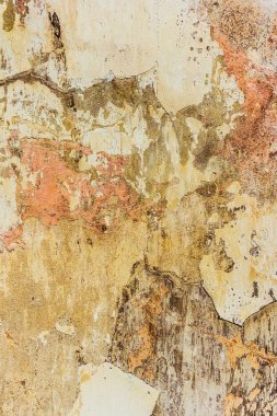 Çatlak ve eski duvar arkaplanı boyası soyulmuş. Klasik grunge dokusu