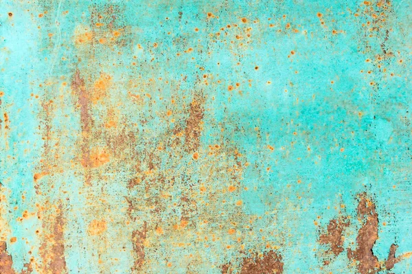 Grunge Sfondo Texture Metallica Vecchia Superficie Arrugginita Dipinta — Foto Stock