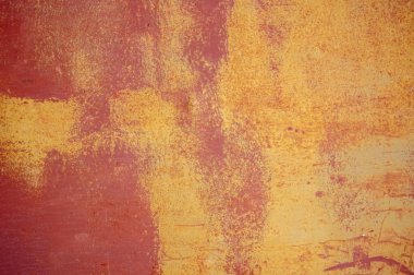 Çizikler ve çatlaklar ile eski metal duvar doku arka plan