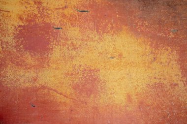 Çizikler ve çatlaklar ile eski metal duvar doku arka plan