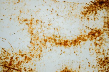 Çizikler ve çatlaklar ile eski metal duvar doku arka plan