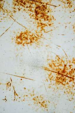 Çizikler ve çatlaklar ile eski metal duvar doku arka plan