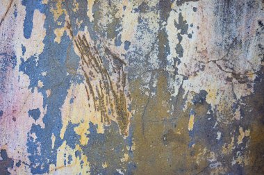 Çatlak ve eski duvar arkaplanı boyası soyulmuş. Klasik grunge dokusu