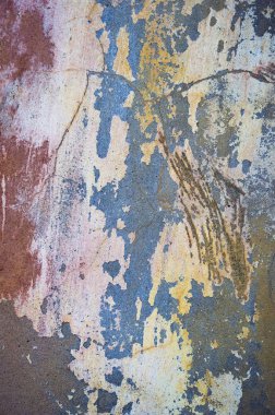 Çatlak ve eski duvar arkaplanı boyası soyulmuş. Klasik grunge dokusu