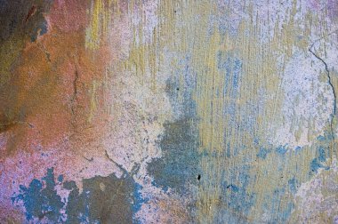 Çatlak ve eski duvar arkaplanı boyası soyulmuş. Klasik grunge dokusu