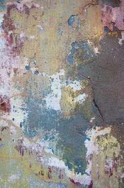 Çatlak ve eski duvar arkaplanı boyası soyulmuş. Klasik grunge dokusu