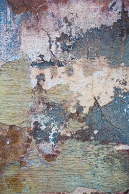 Çatlak ve eski duvar arkaplanı boyası soyulmuş. Klasik grunge dokusu