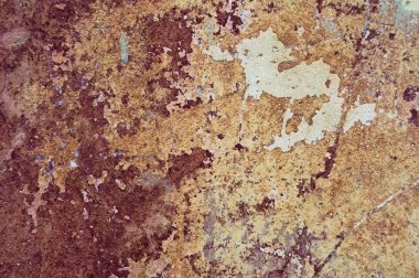 Çatlak ve eski duvar arkaplanı boyası soyulmuş. Klasik grunge dokusu