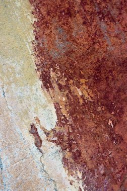 Çatlak ve eski duvar arkaplanı boyası soyulmuş. Klasik grunge dokusu