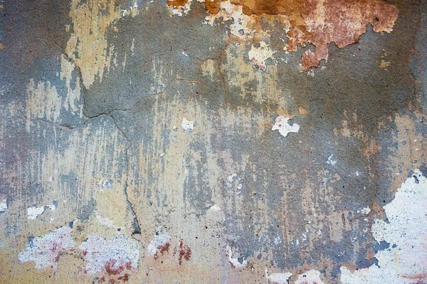 Cracked Peeling Paint Old Wall Background Classic Grunge Texture — Stock Photo, Image