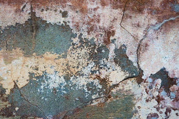 Pintura Agrietada Pelada Fondo Pared Viejo Textura Grunge Clásica —  Fotos de Stock